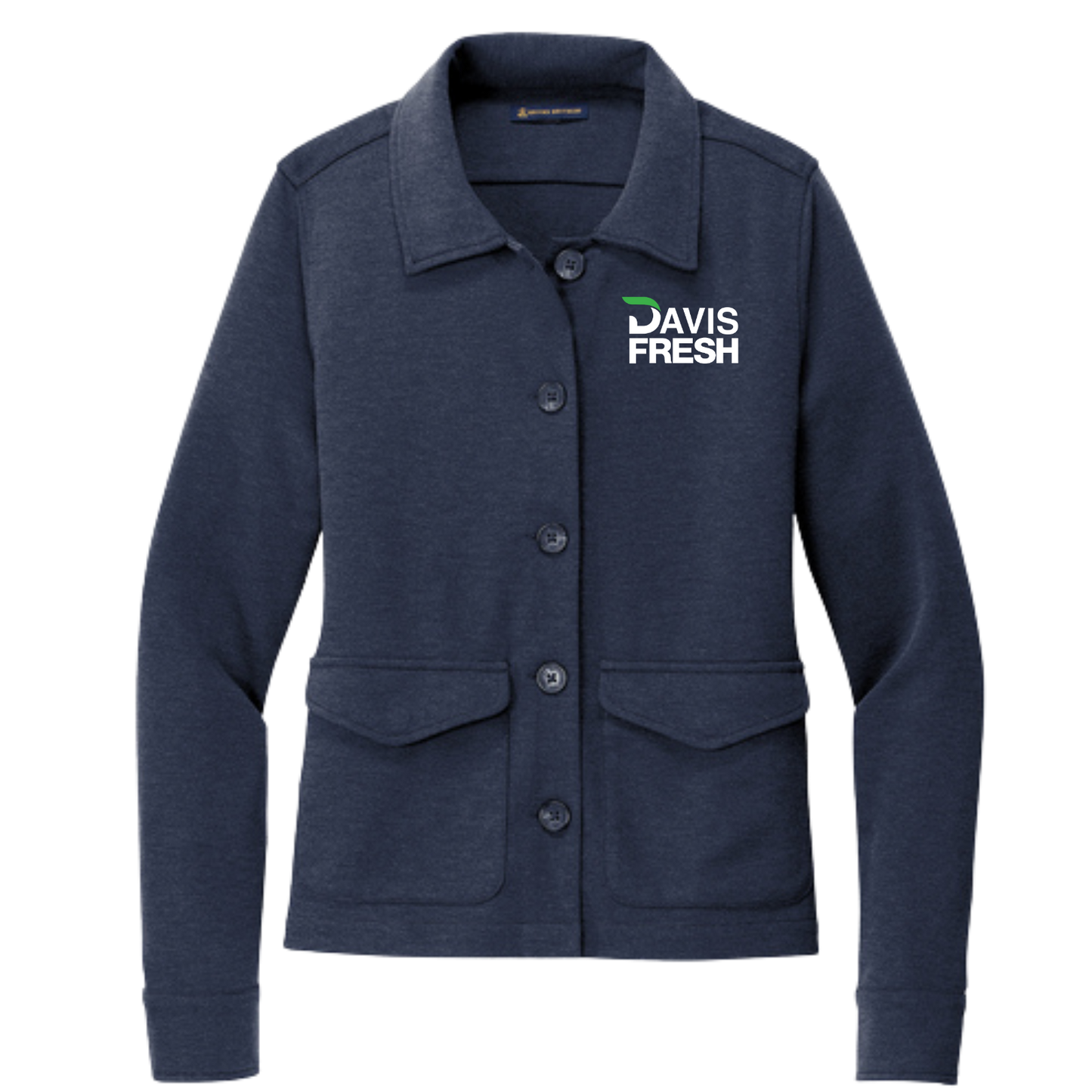 Brooks Brothers® Women’s Mid-Layer Stretch Button Jacket - Navy Blazer Heather