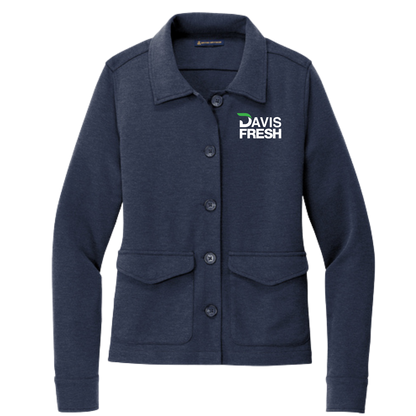 Brooks Brothers® Women’s Mid-Layer Stretch Button Jacket - Navy Blazer Heather