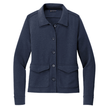 Brooks Brothers® Women’s Mid-Layer Stretch Button Jacket - Navy Blazer Heather