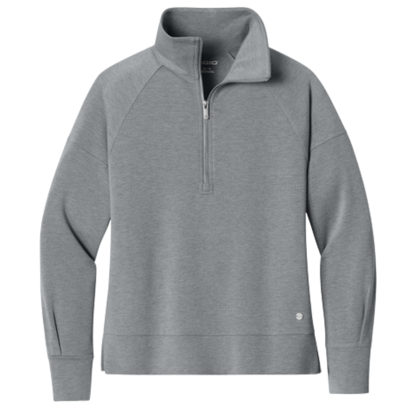 OGIO® Women’s Luuma 1/2-Zip - Petrol Grey Heather