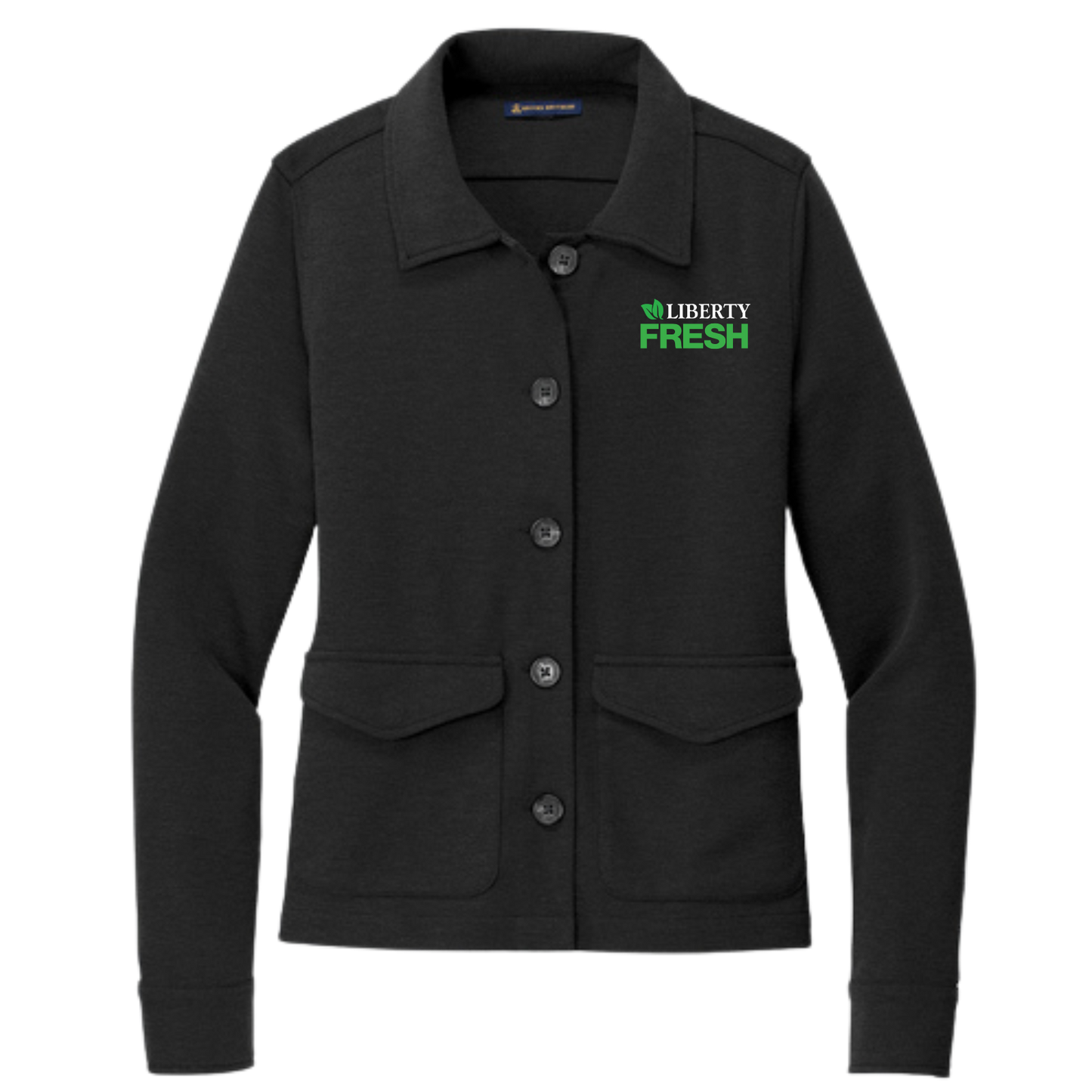 Brooks Brothers® Women’s Mid-Layer Stretch Button Jacket - Black Heather