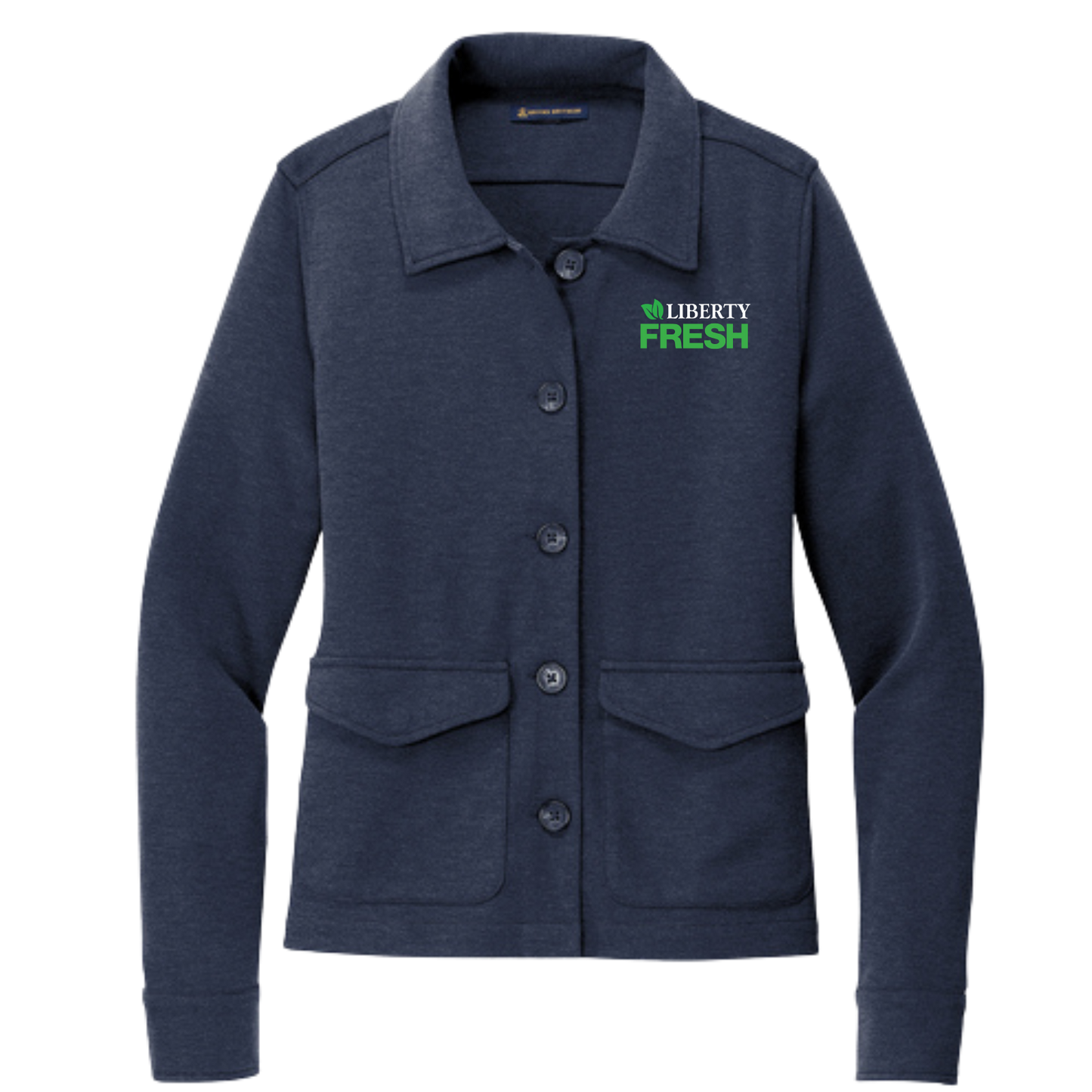 Brooks Brothers® Women’s Mid-Layer Stretch Button Jacket - Navy Blazer Heather