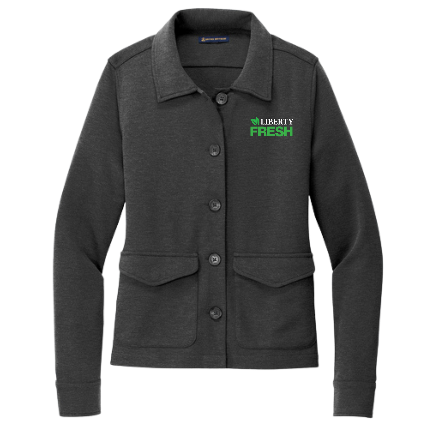 Brooks Brothers® Women’s Mid-Layer Stretch Button Jacket - Windsor Grey Heather