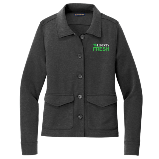 Brooks Brothers® Women’s Mid-Layer Stretch Button Jacket - Windsor Grey Heather