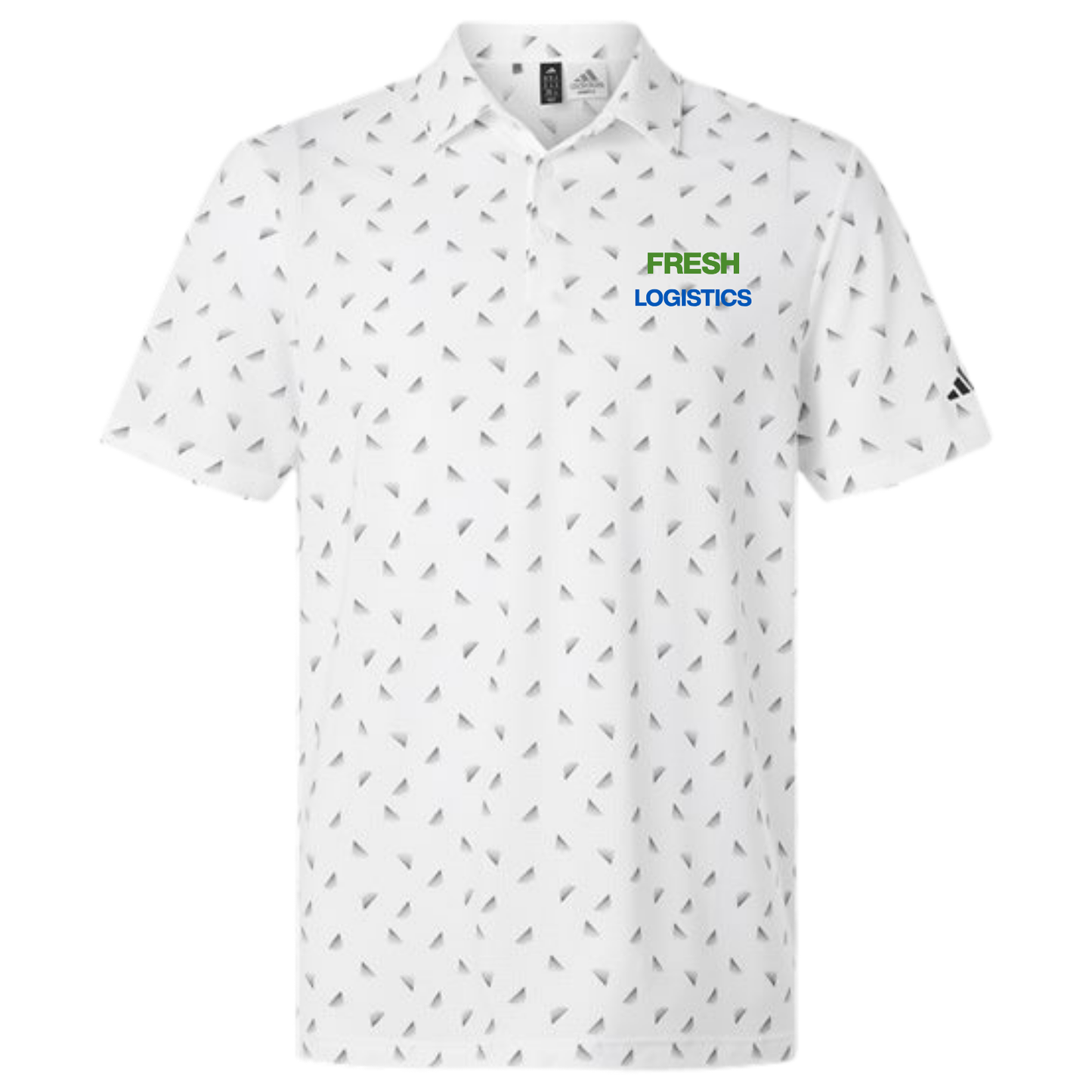 Adidas Men's Ultimate365 Mesh Print Polo - White/Black