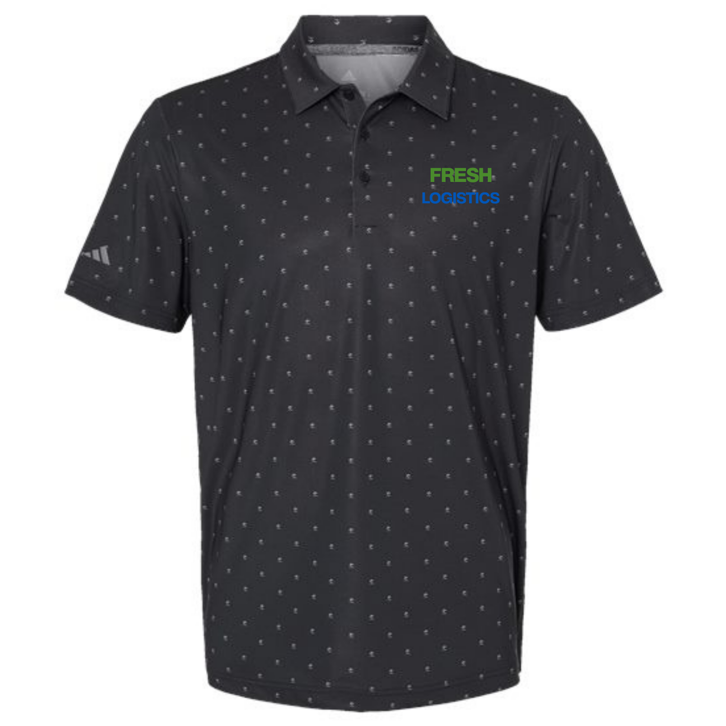 Adidas Men's Ultimate365 Pine Tree Polo - Black/Grey Three