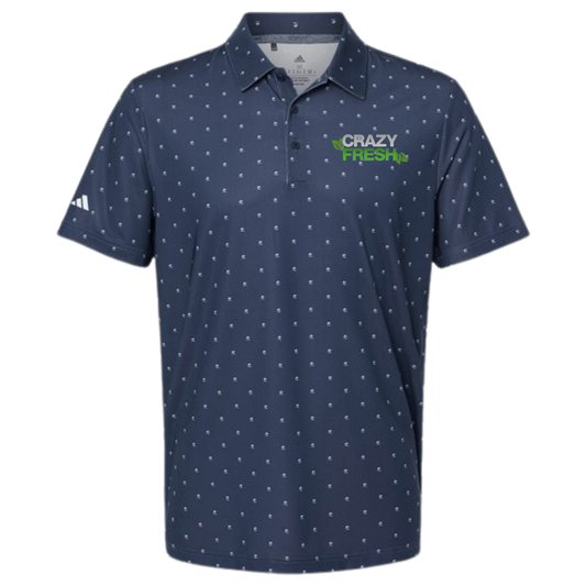 Adidas Men's Ultimate365 Pine Tree Polo - Collegiate Navy/White