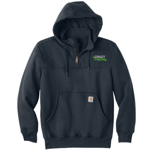 Carhartt® Rain Defender® Paxton Heavyweight Hooded Zip Mock Sweatshirt - New Navy