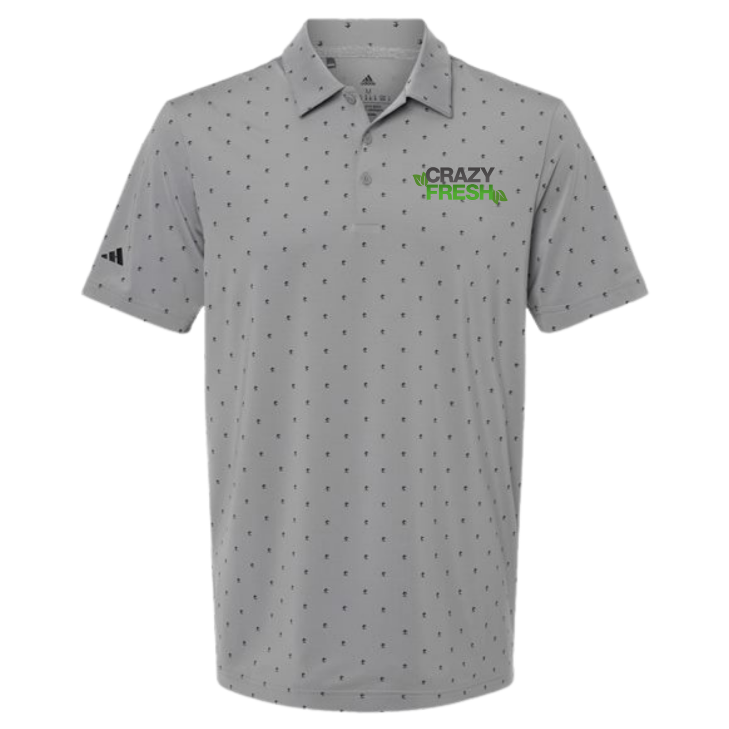Adidas Men's Ultimate365 Pine Tree Polo - Grey Three/Black