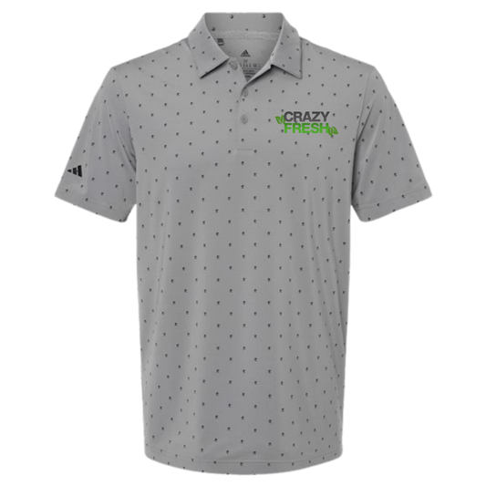 Adidas Men's Ultimate365 Pine Tree Polo - Grey Three/Black