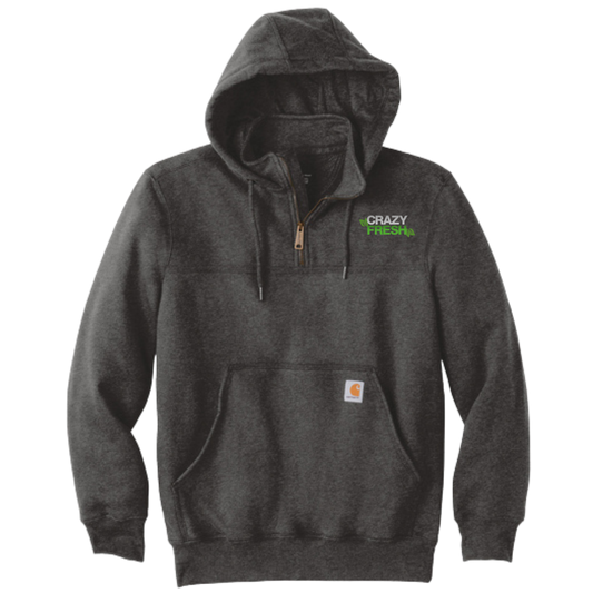 Carhartt® Rain Defender® Paxton Heavyweight Hooded Zip Mock Sweatshirt - Carbon Heather