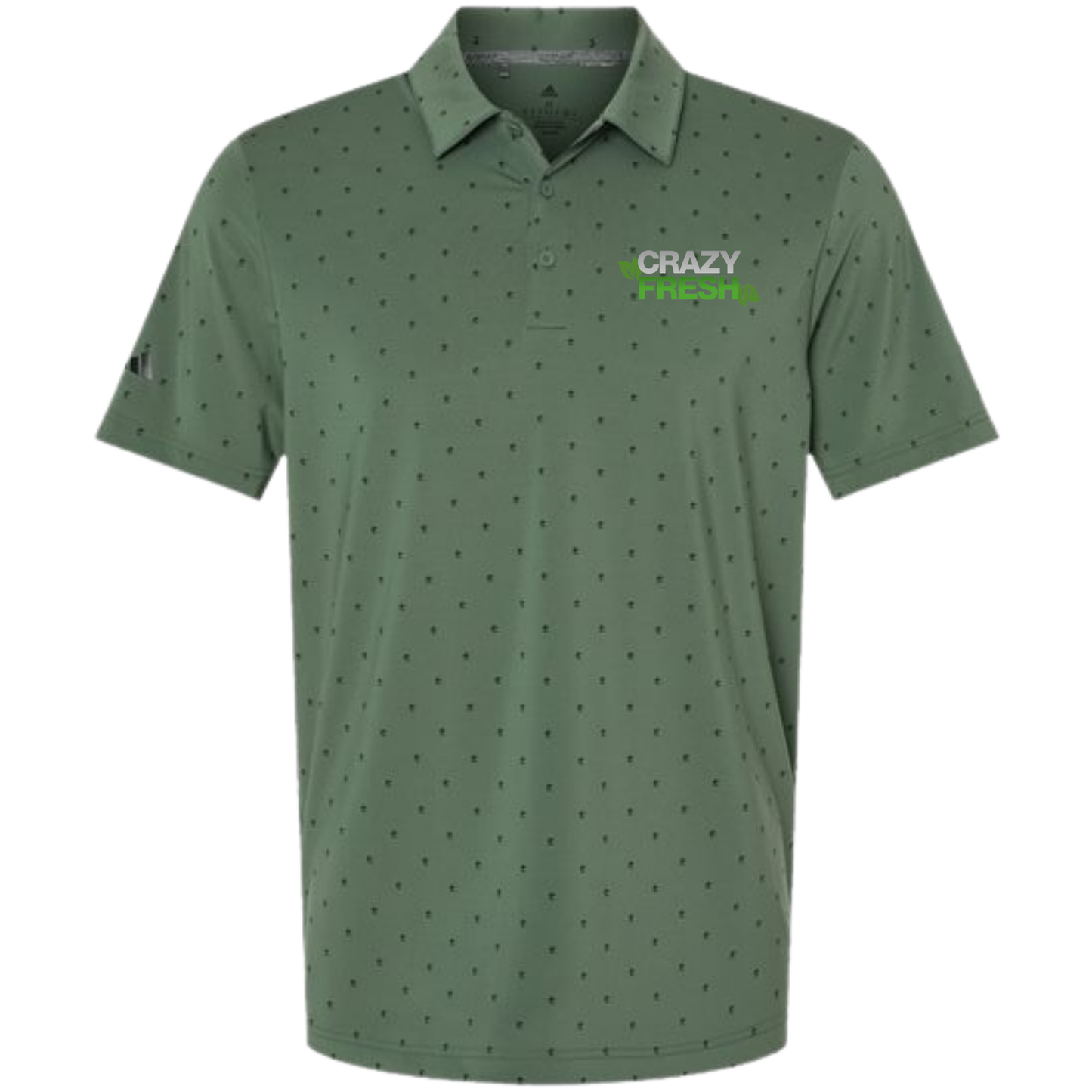 Adidas Men's Ultimate365 Pine Tree Polo - Green Oxide/Black