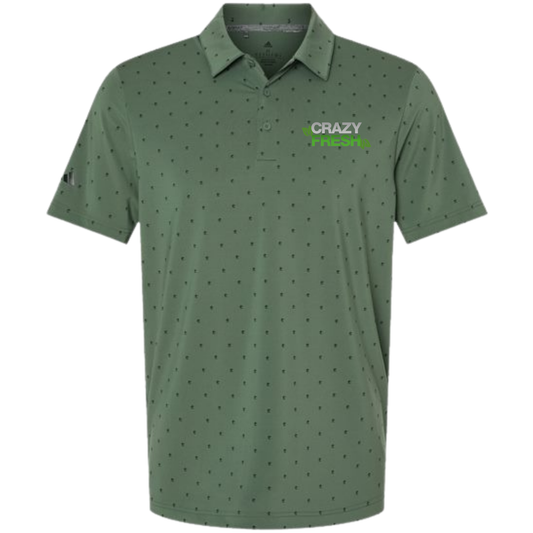 Adidas Men's Ultimate365 Pine Tree Polo - Green Oxide/Black
