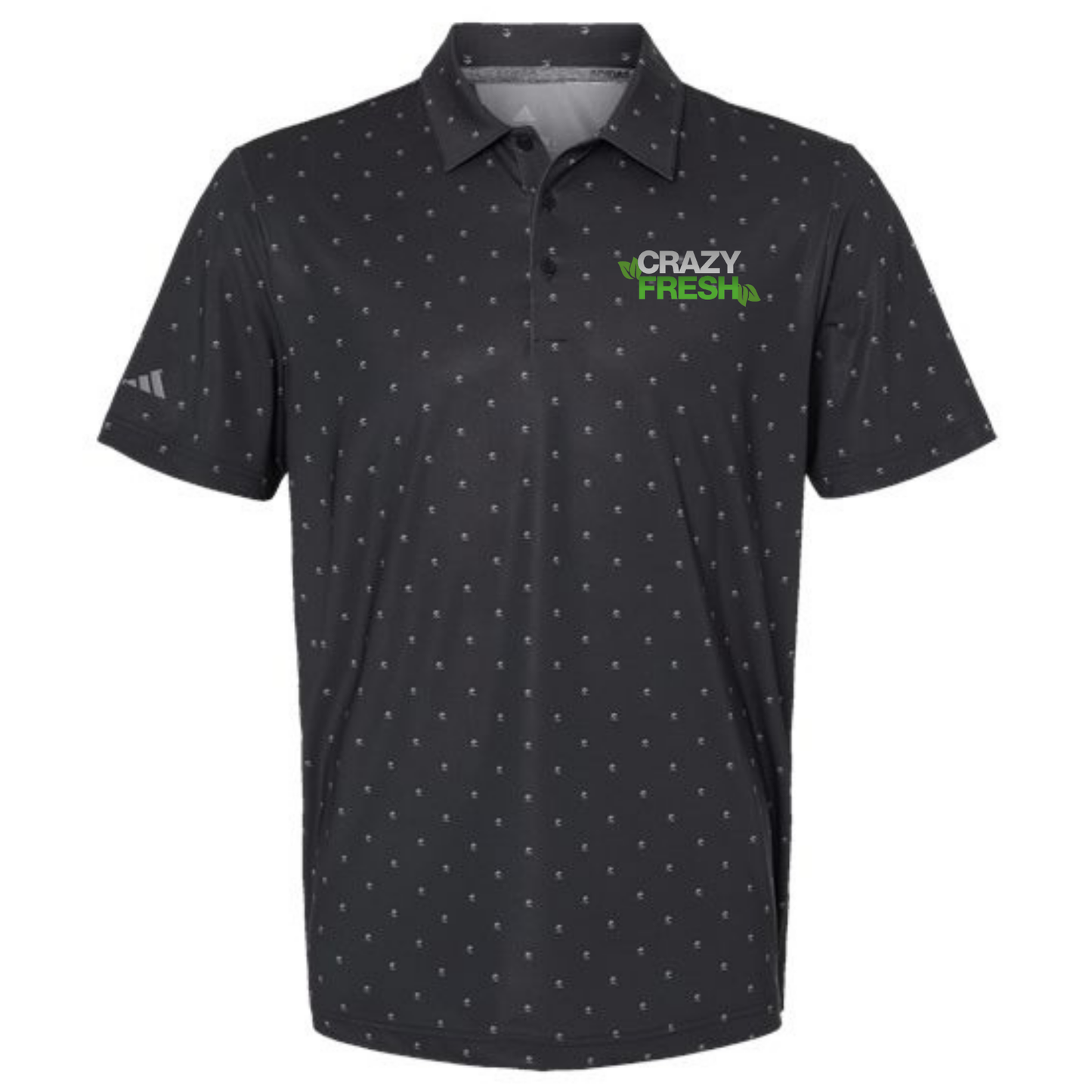 Adidas Men's Ultimate365 Pine Tree Polo - Black/Grey Three