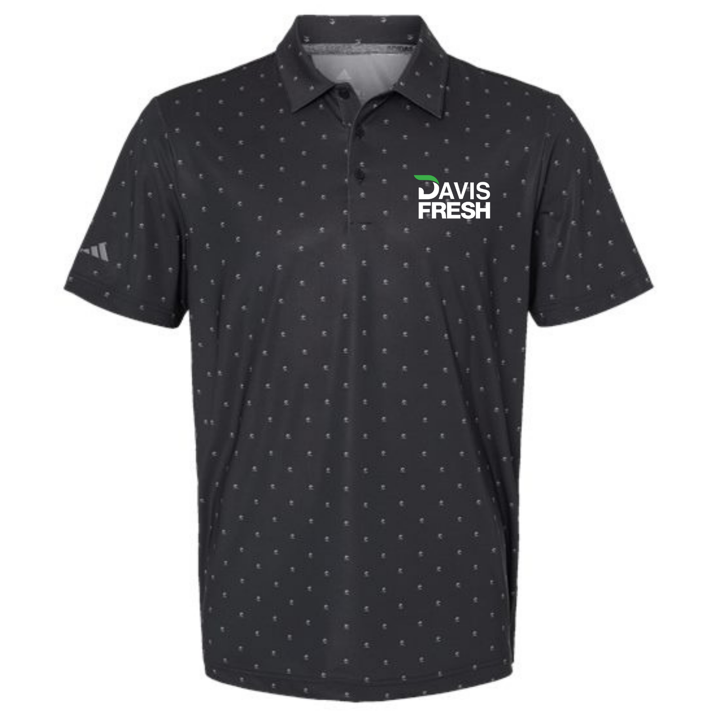 Adidas Men's Ultimate365 Pine Tree Polo - Black/Grey Three
