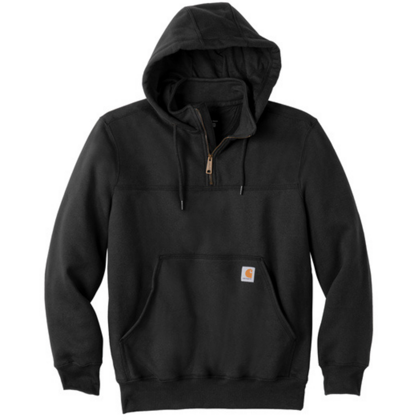 Carhartt® Rain Defender® Paxton Heavyweight Hooded Zip Mock Sweatshirt - Black