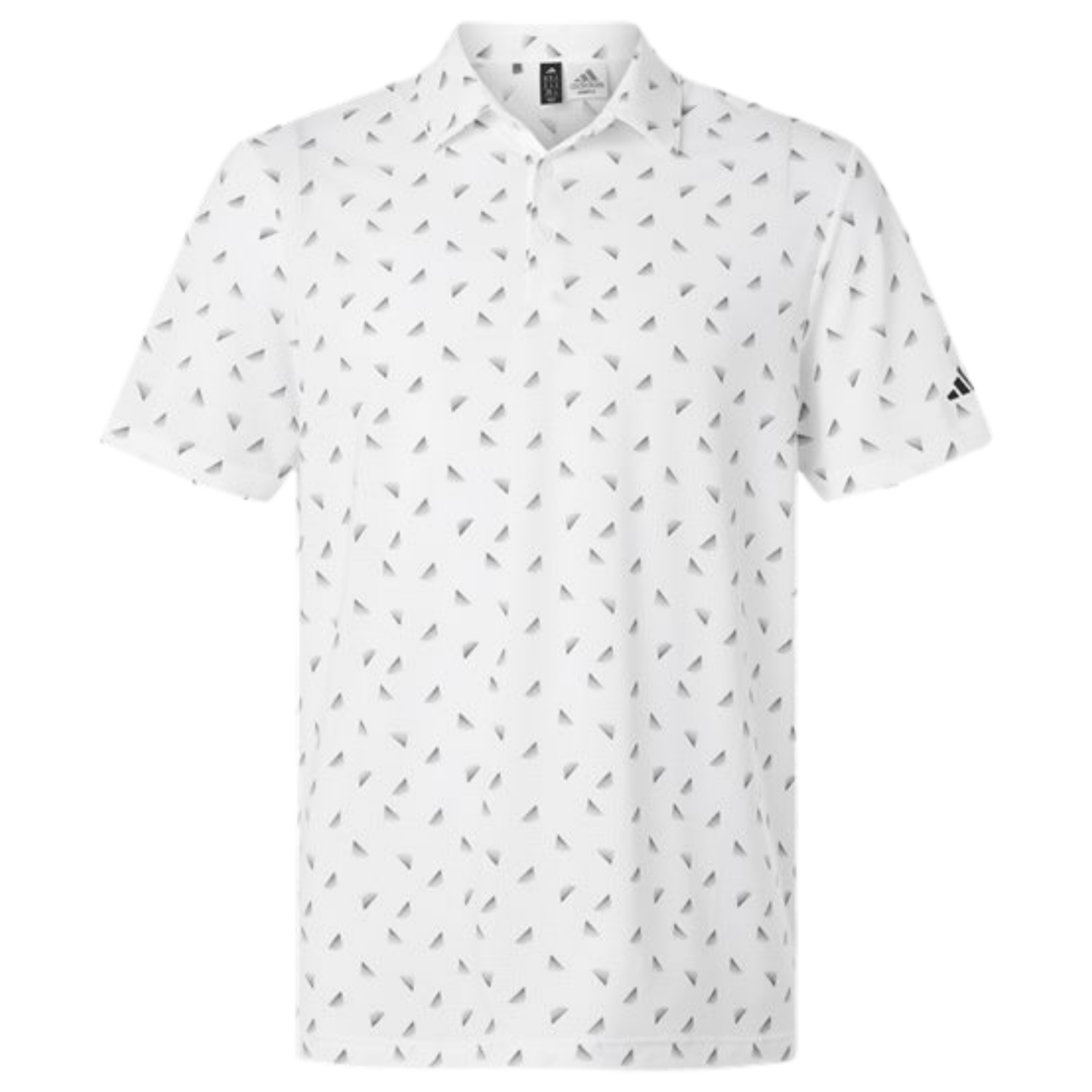 Adidas Men's Ultimate365 Mesh Print Polo - White/Black