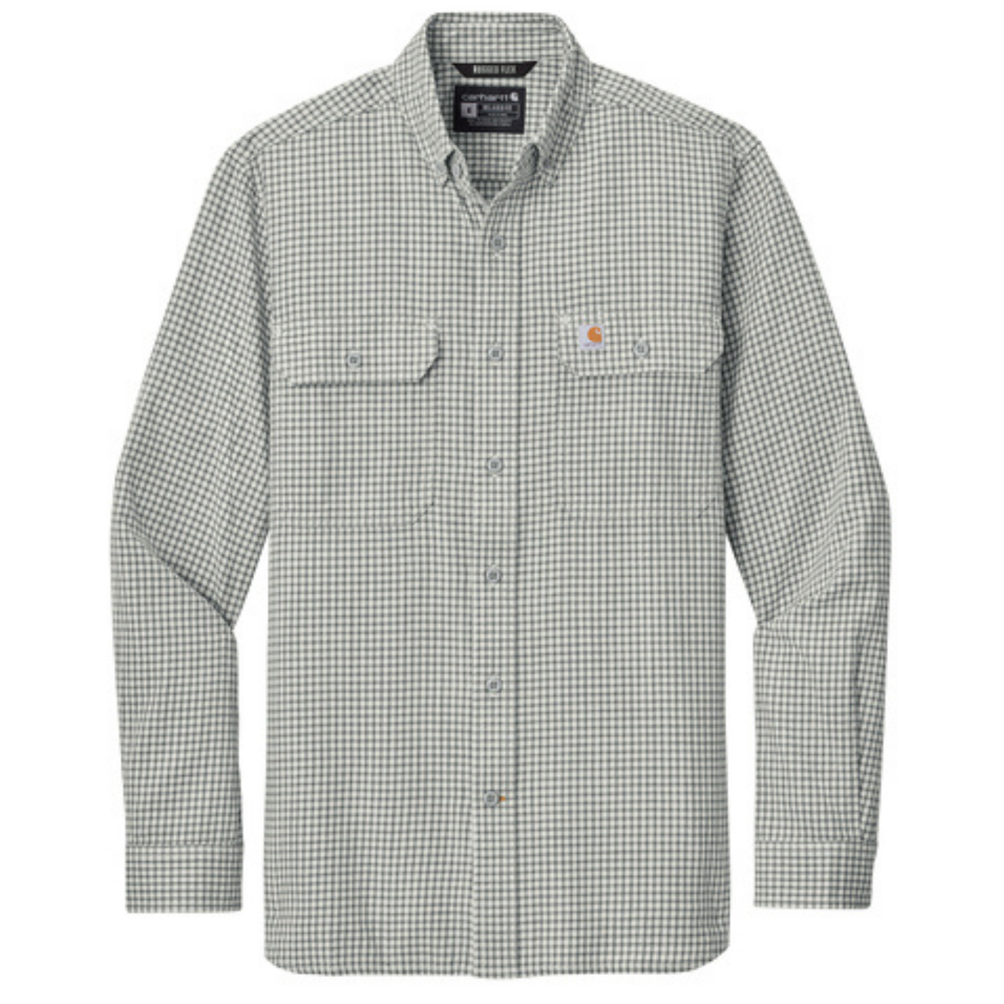 Carhartt® Rugged Flex® Plaid Long Sleeve Shirt - Check Steel Malt