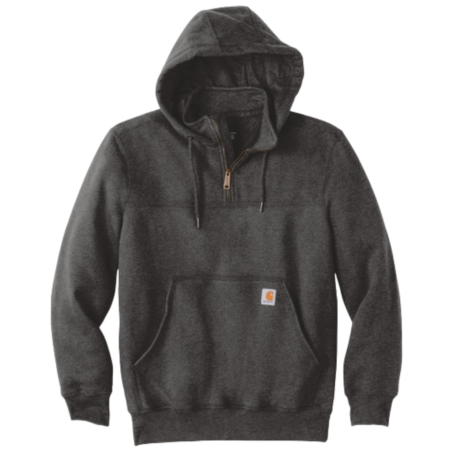Carhartt® Rain Defender® Paxton Heavyweight Hooded Zip Mock Sweatshirt - Carbon Heather