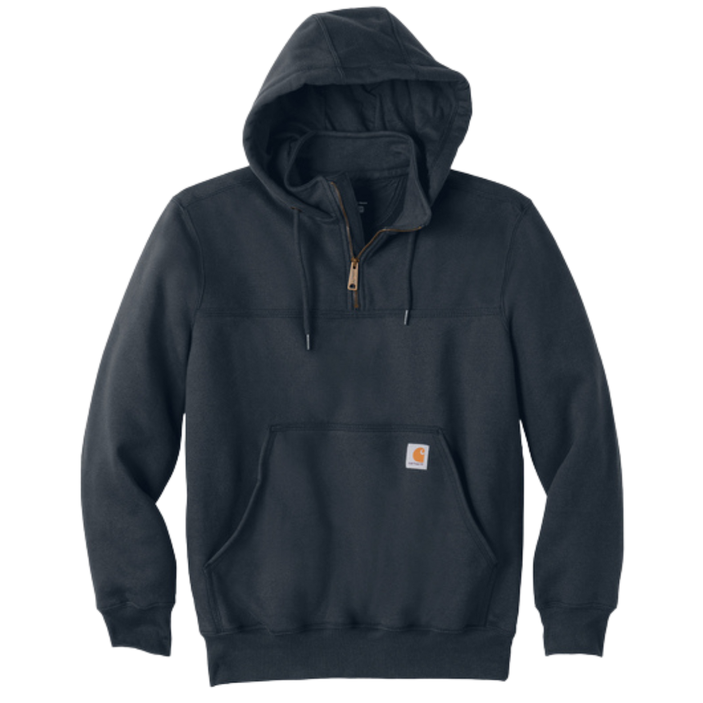 Carhartt® Rain Defender® Paxton Heavyweight Hooded Zip Mock Sweatshirt - New Navy