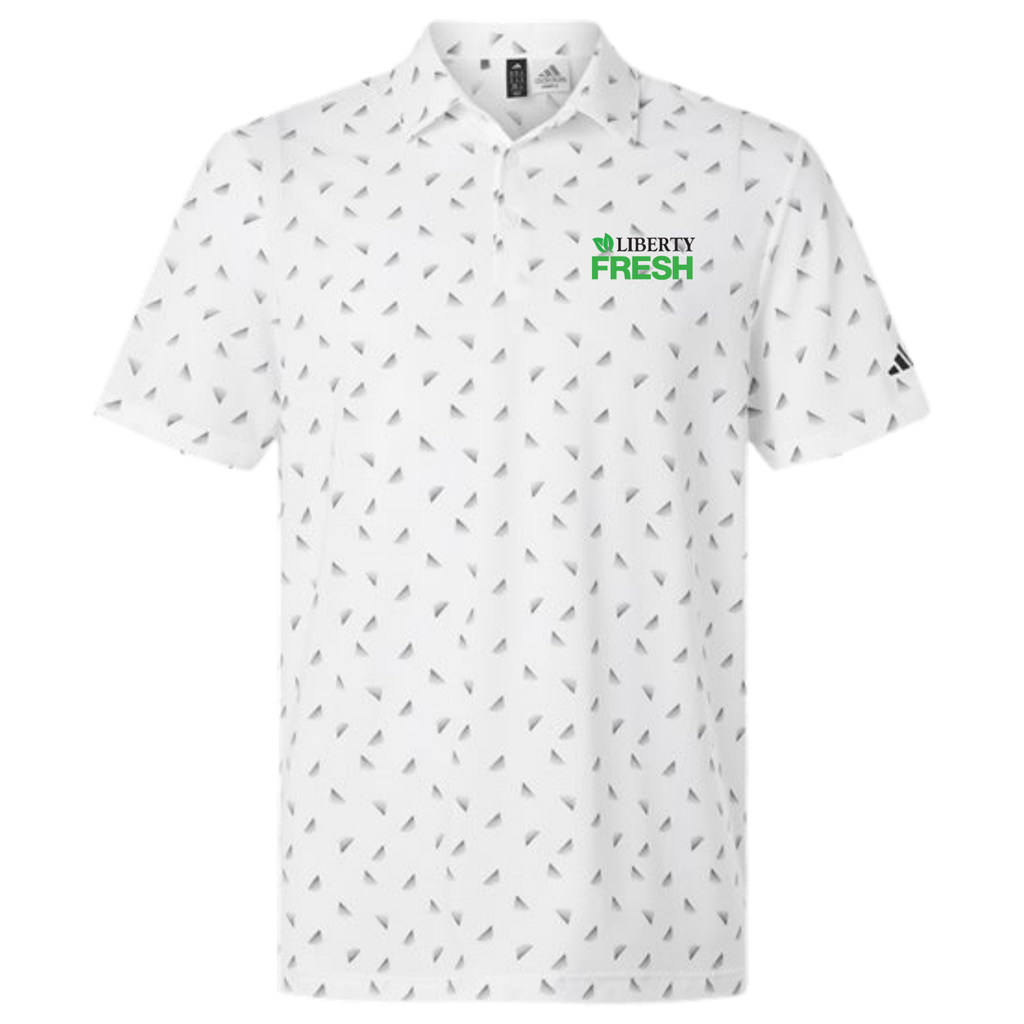 Adidas Men's Ultimate365 Mesh Print Polo - White/Black