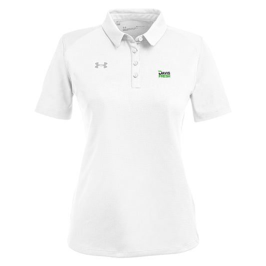 Under Armour Ladies' Tech™ Polo - White/Mid Gray