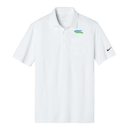 Nike® Dri-FIT Micro Pique 2.0 Pocket Polo - White