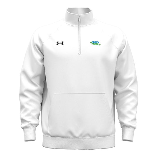 Under Armour Men's Rival Fleece Quarter-Zip - White