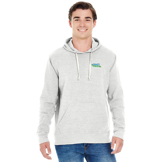 J America® Tri-Blend Hooded Pullover Sweatshirt - Antique White