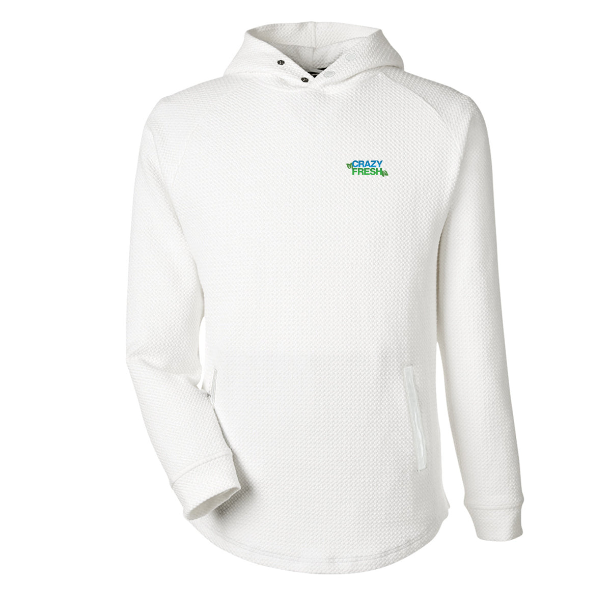 Swannies® Golf Unisex Camden Hooded Pullover - Vintage White