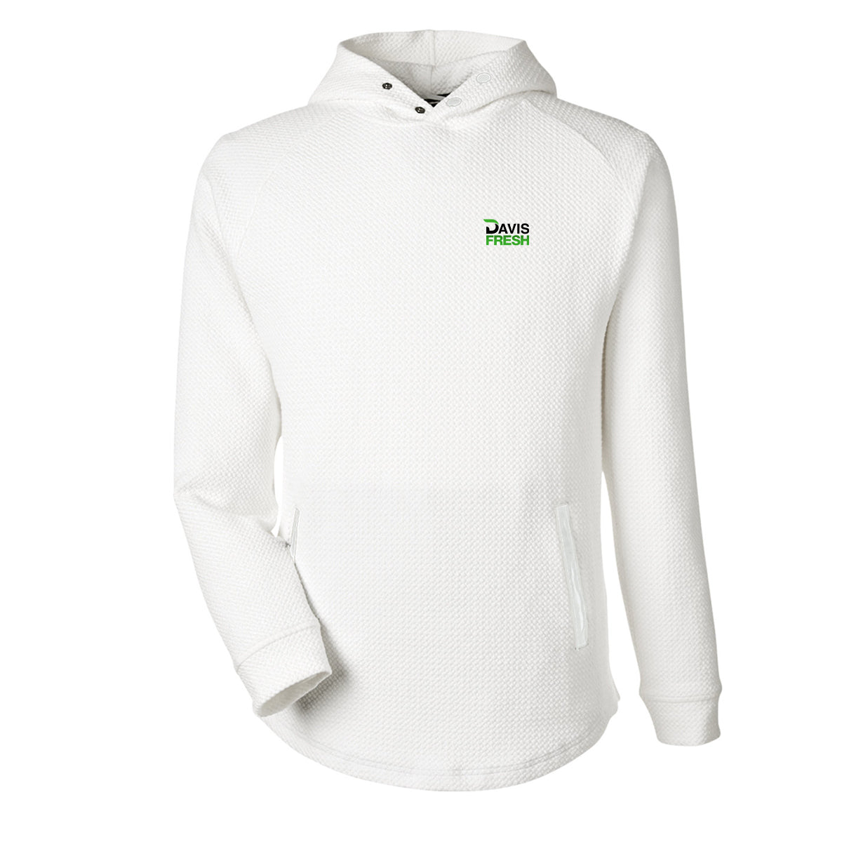 Swannies® Golf Unisex Camden Hooded Pullover - Vintage White