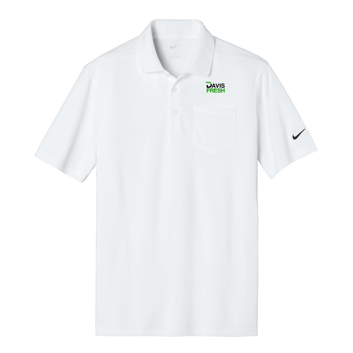 Nike® Dri-FIT Micro Pique 2.0 Pocket Polo - White