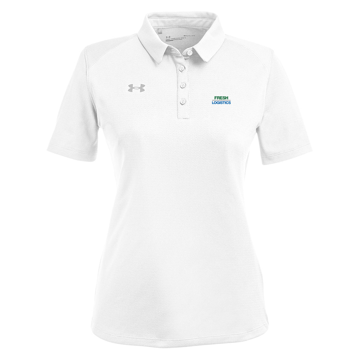 Under Armour Ladies' Tech™ Polo - White/Mid Gray