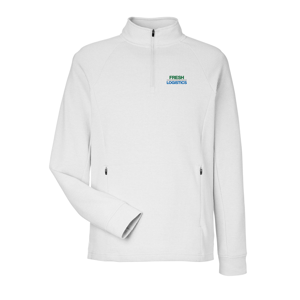 North End Men's Rhythm Waffle Pullover - Platinum