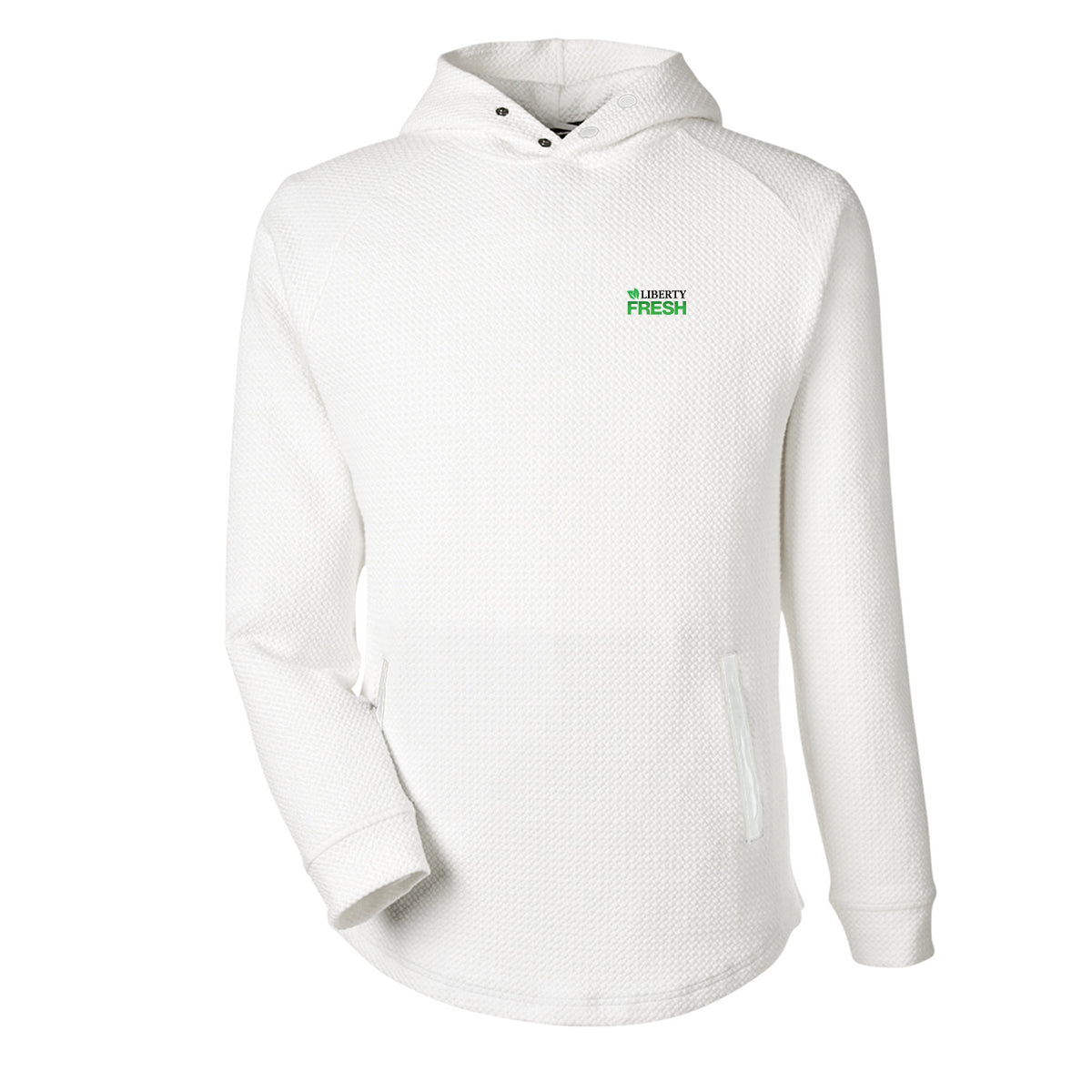 Swannies® Golf Unisex Camden Hooded Pullover - Vintage White
