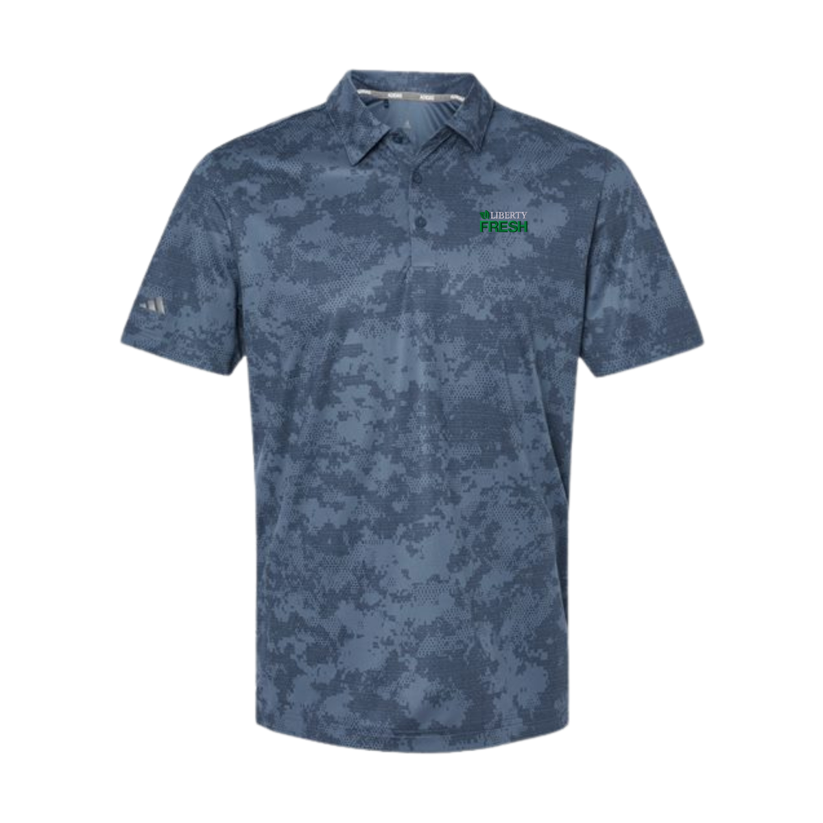 Adidas Men's All Over Camo Print Polo - Tech Ink