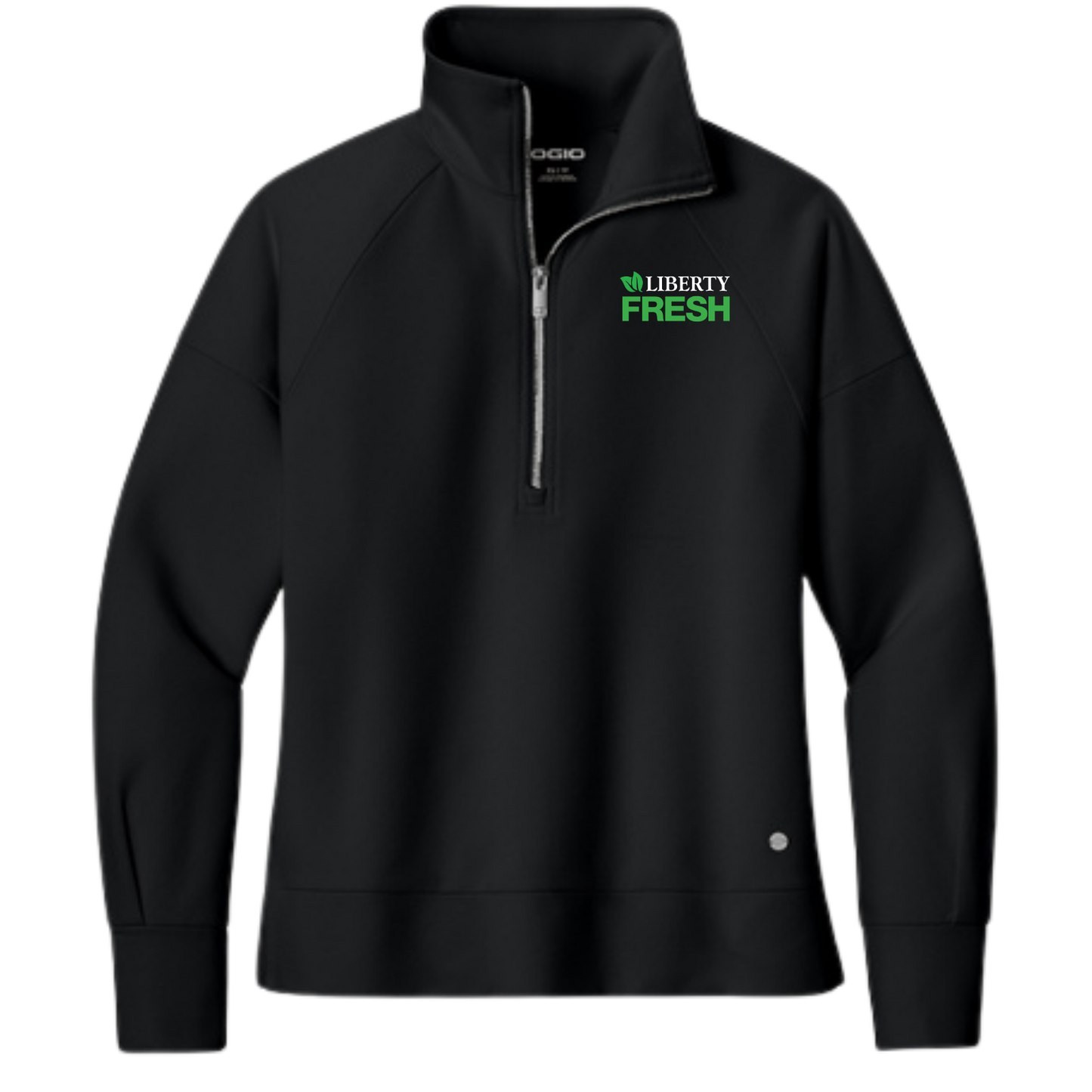 OGIO® Women’s Luuma 1/2-Zip - Blacktop