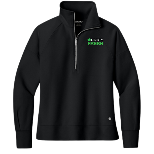 OGIO® Women’s Luuma 1/2-Zip - Blacktop